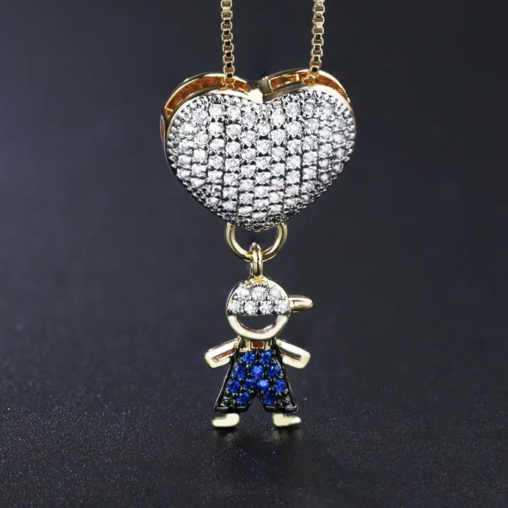 Child Gender Reveal Necklace