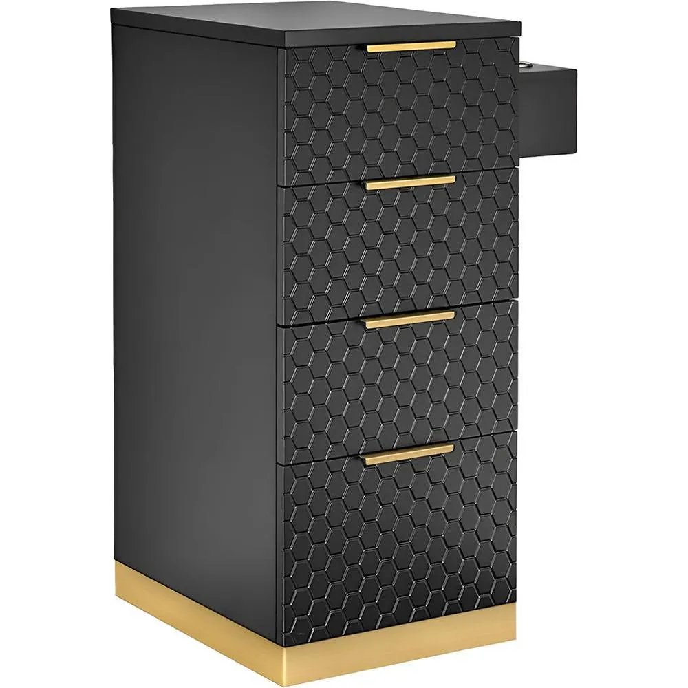 Chloe Styling Station Side Cabinet / Black by Deco Salon Furniture