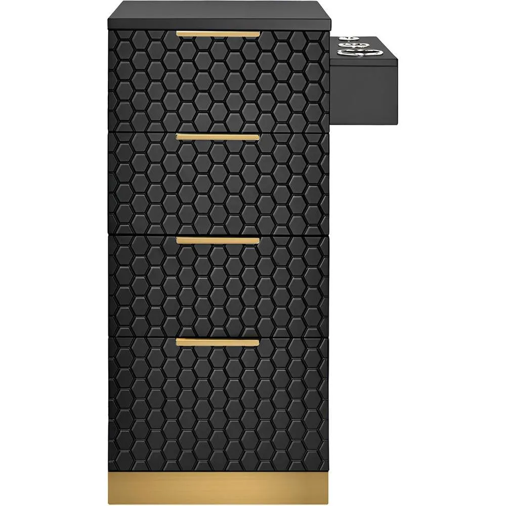 Chloe Styling Station Side Cabinet / Black by Deco Salon Furniture