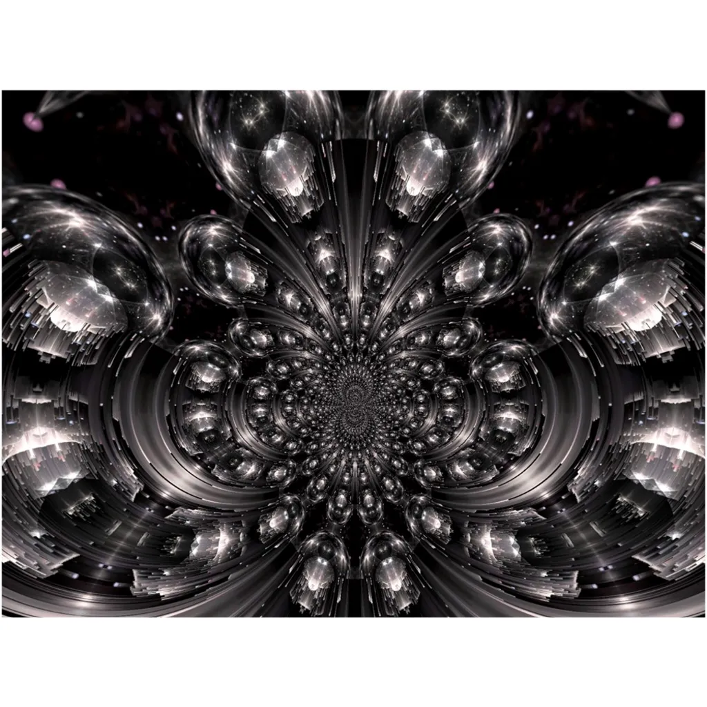 Chrome Space Canvas Posters