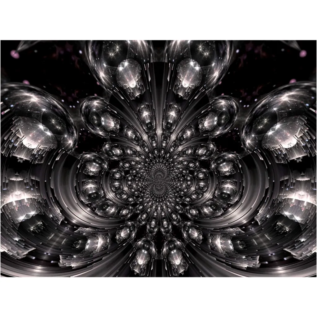 Chrome Space Canvas Posters