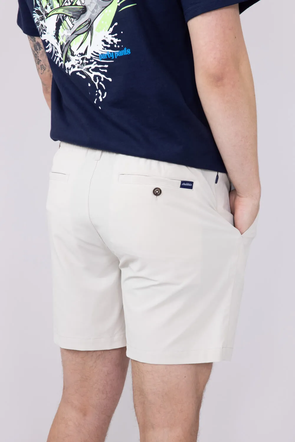 Chubbies The Khakinators Rugged 6” Shorts for Men in Khaki | 029203-01-PUREBEIGE/KHAKI