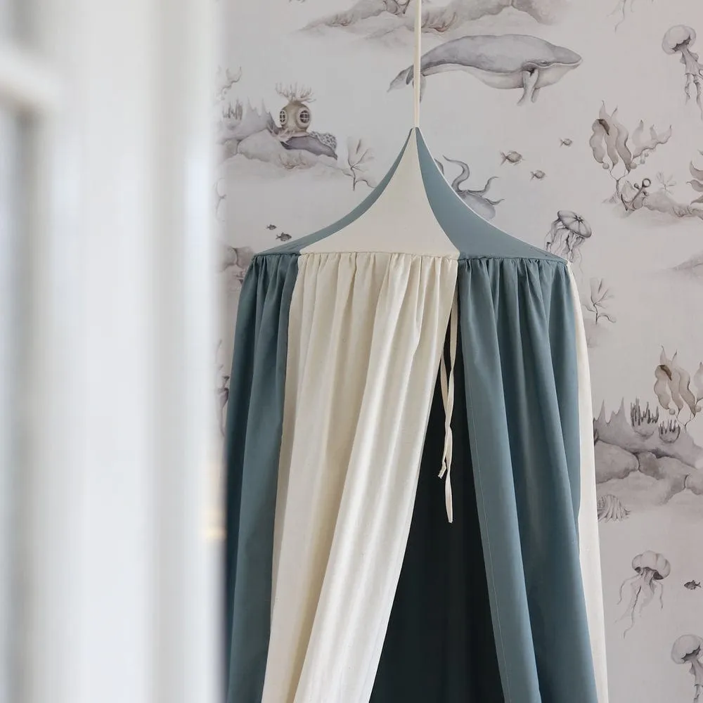 Circus Decorative Canopy - Blue & Beige