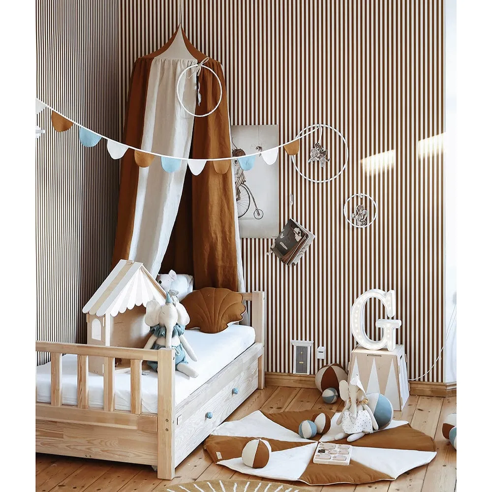 Circus Decorative Canopy - Caramel & Beige