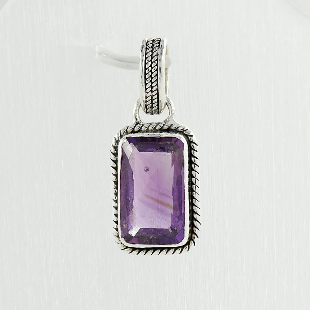 Citrine Gemstone Silver Pendant