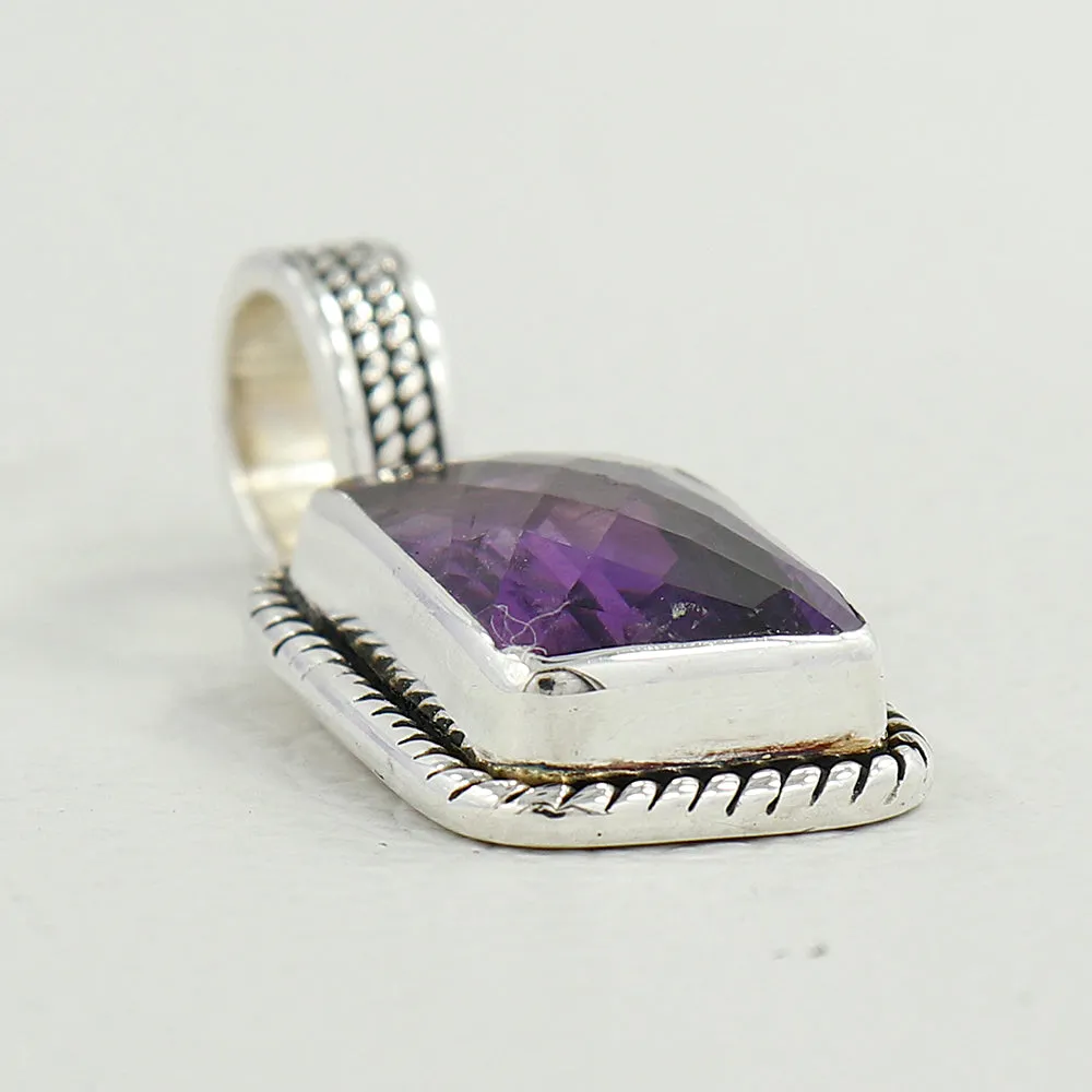 Citrine Gemstone Silver Pendant