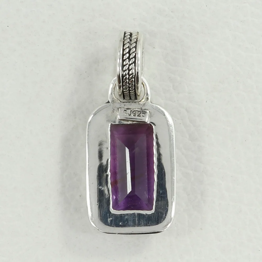 Citrine Gemstone Silver Pendant