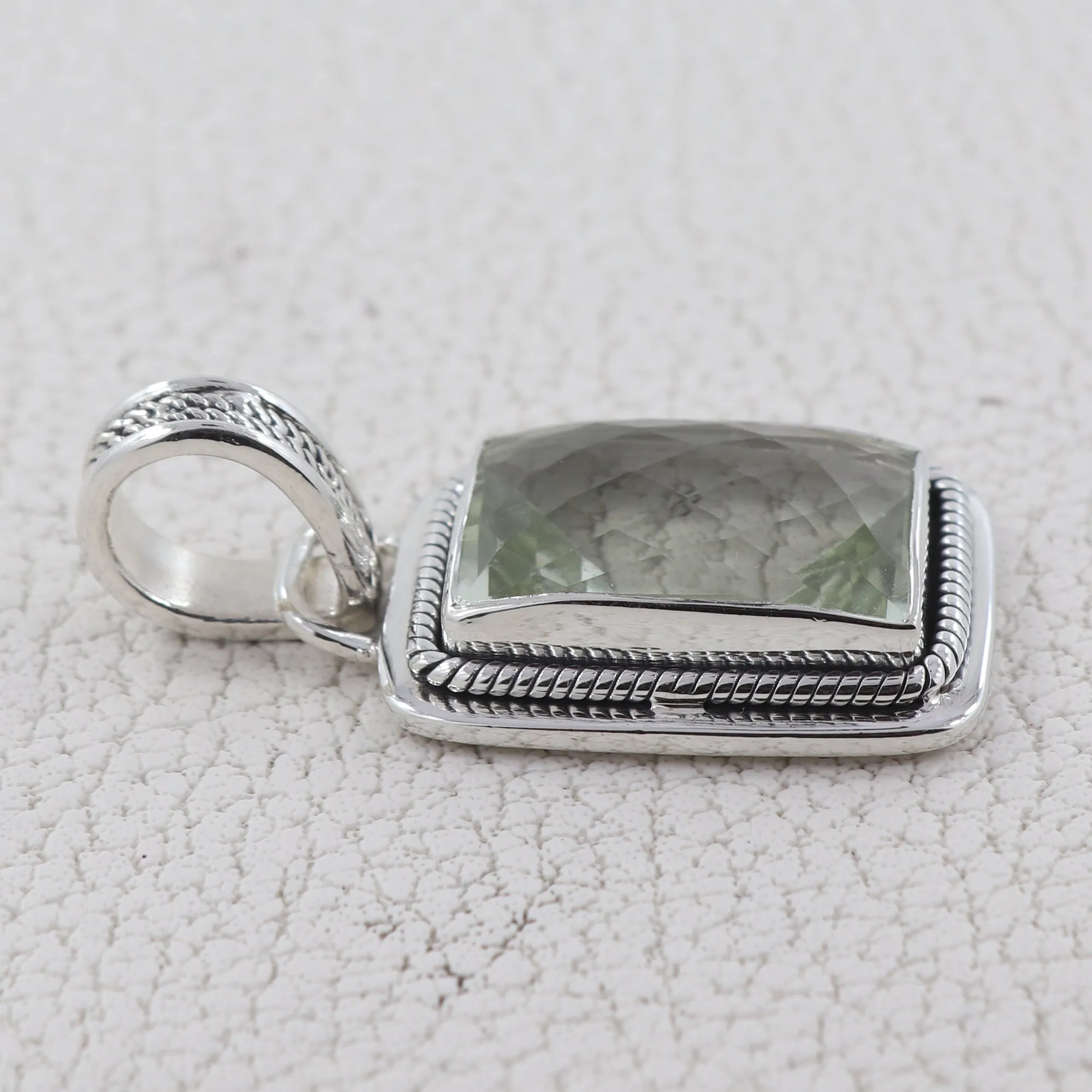 Citrine Gemstone Silver Pendant