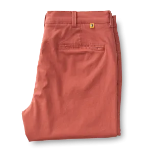 Classic Fit Gold School Chino - Faded Red