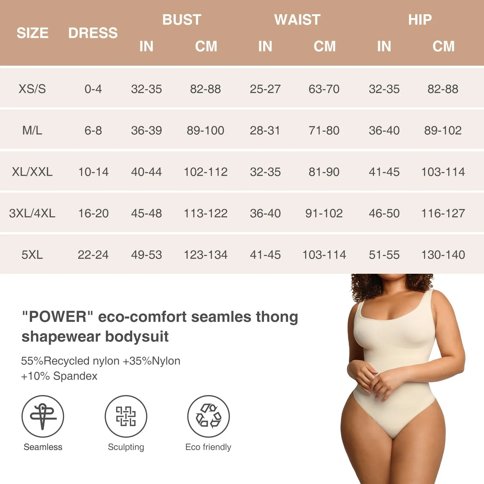 Classic Ivory Slimming Bodysuit Tank