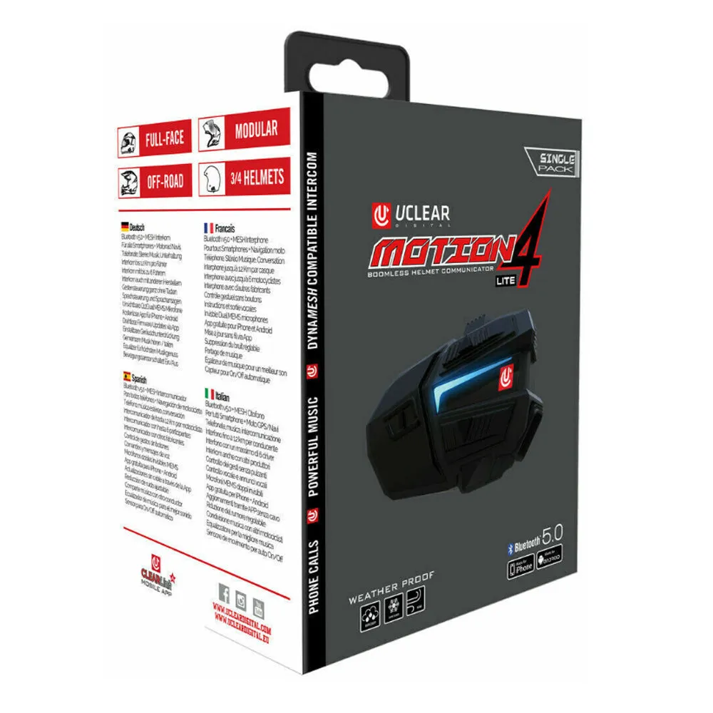 CLEAR Digital Motion 4 Lite Bluetooth Single Communicator - 180507