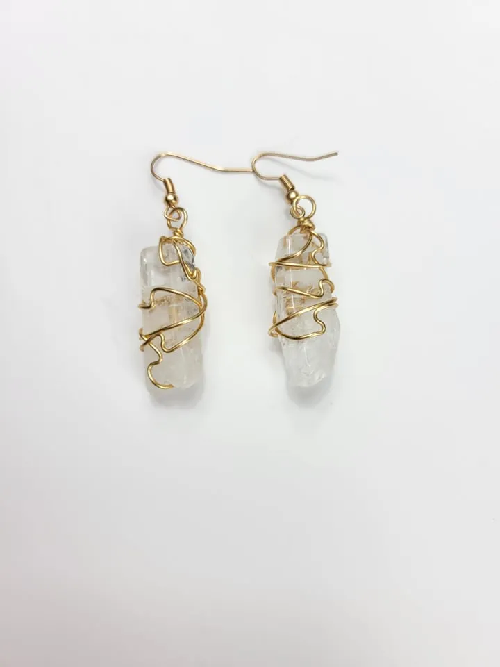 Clear Quartz Necklace Set