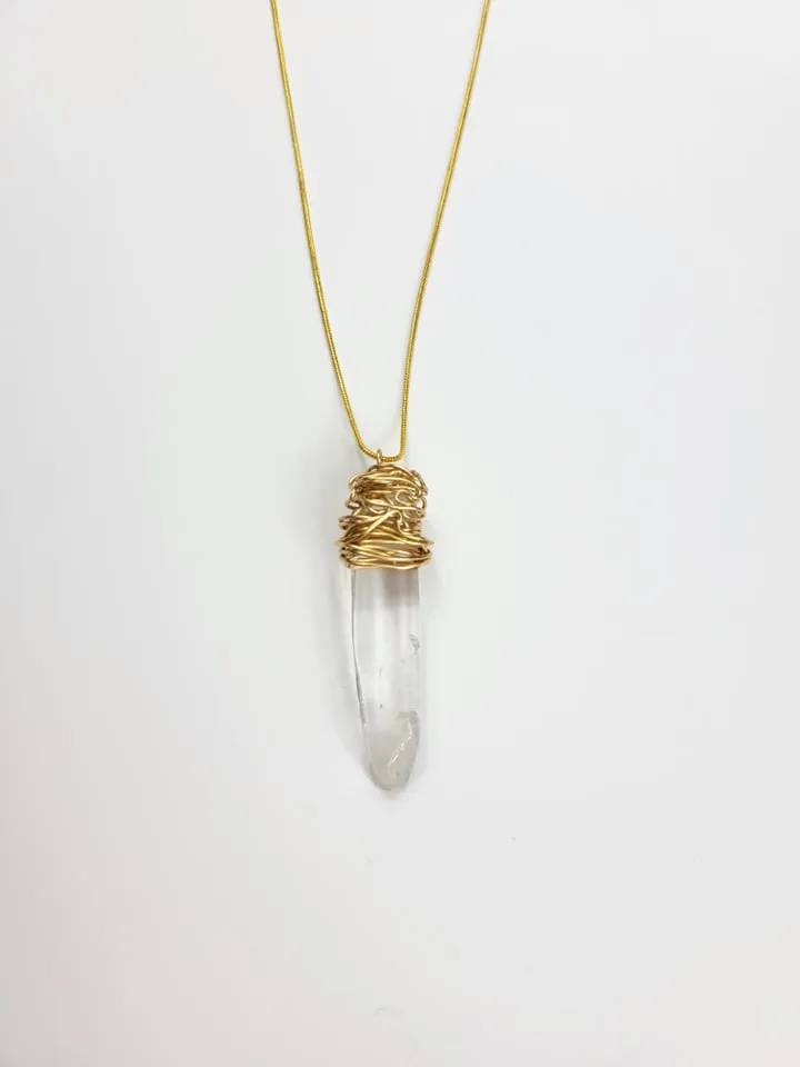 Clear Quartz Necklace Set