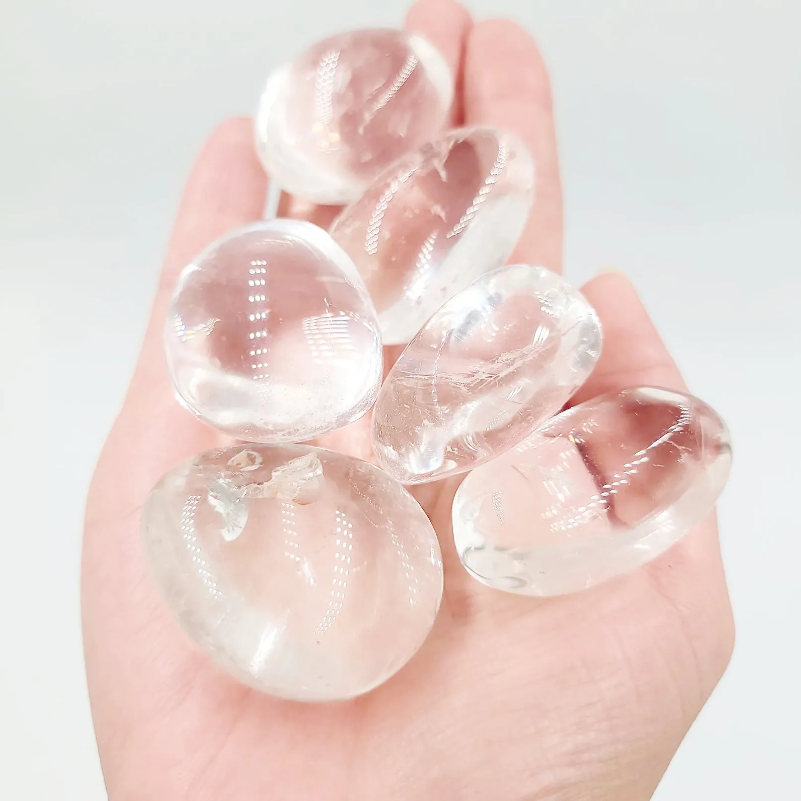 Clear Quartz Tumbled Stone HQ "Large"