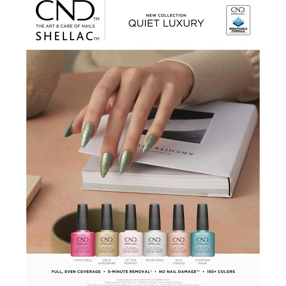 CND Shellac Quiet Luxury Collection - Pearlwind #494 / 0.25 fl oz.