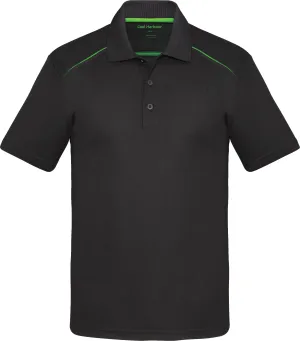 COAL HARBOUR® Snag Resistant Contrast Inset Sport Shirt Black Lime