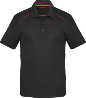 COAL HARBOUR® Snag Resistant Contrast Inset Sport Shirt Black Orange
