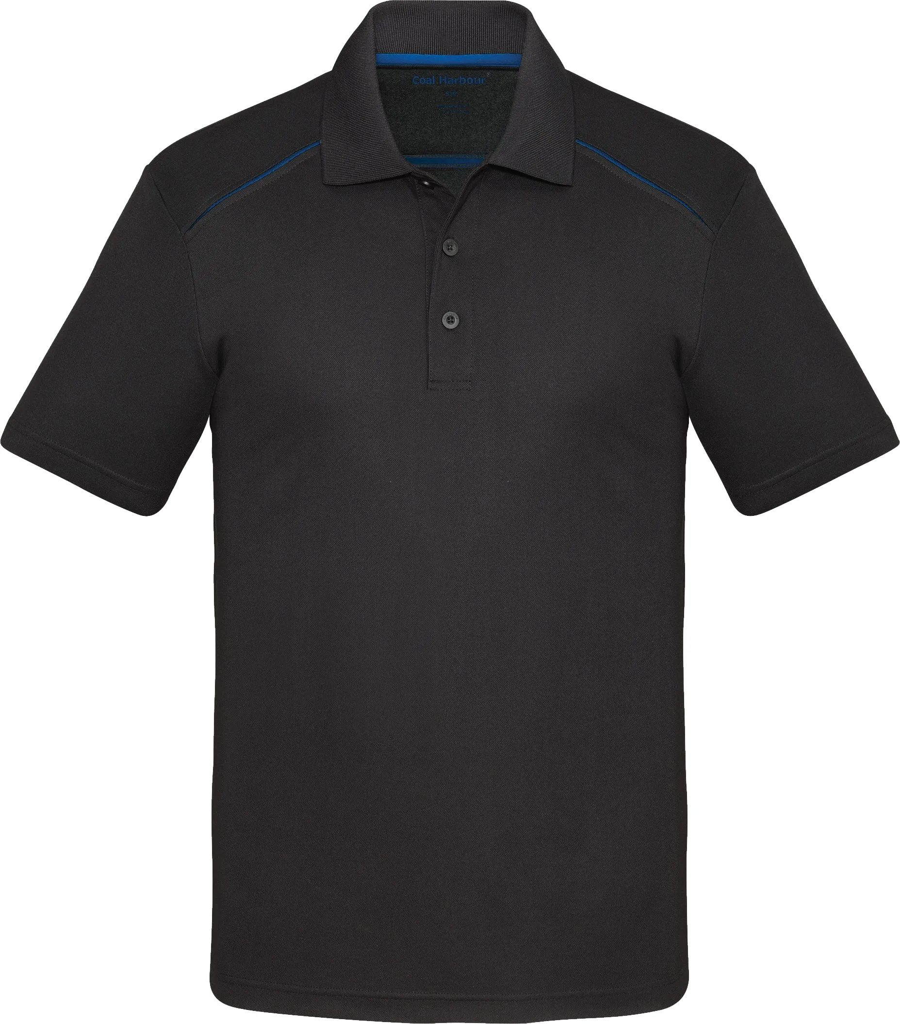 COAL HARBOUR® Snag Resistant Contrast Inset Sport Shirt Black Royal