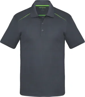 COAL HARBOUR® Snag Resistant Contrast Inset Sport Shirt Charcoal Lime