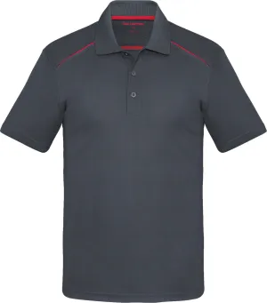 COAL HARBOUR® Snag Resistant Contrast Inset Sport Shirt Charcoal Red