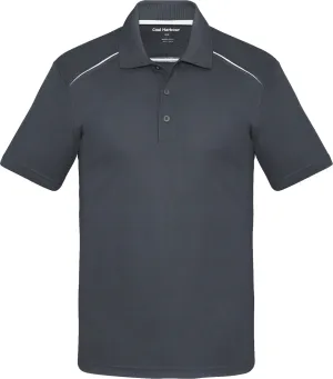 COAL HARBOUR® Snag Resistant Contrast Inset Sport Shirt Charcoal White