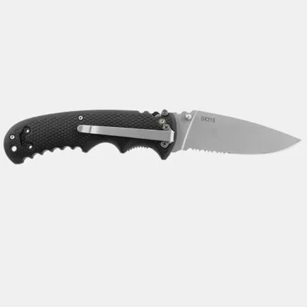 Coast DX318 Double Lock Black Partially Serrated Blade CO-K21484