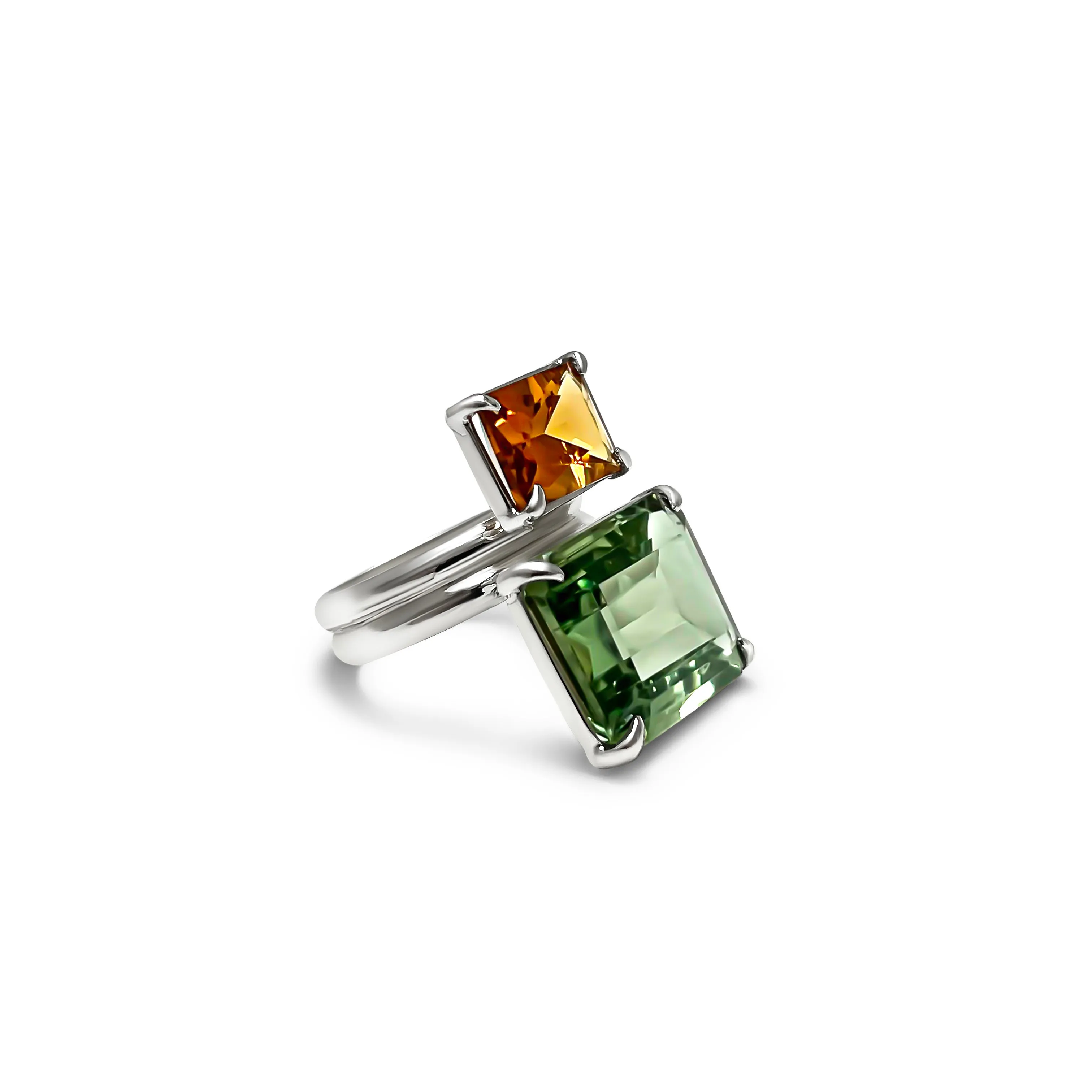Coastal Ring in Orange Quartz