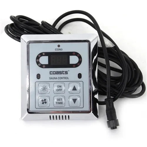 Coasts Sauna Heater 9KW 240V with CON 3 Outer Digital Controller for Spa Sauna Room I SPAFAIR