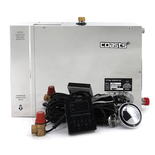 Coasts Steam Generator 12KW for Saunas, 240V, KS-150 Controller I SPAFAIR
