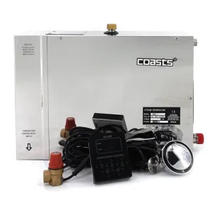 Coasts Steam Generator for Home or Business Steam Saunas, 3KW, 240V with KS-150 Controller
