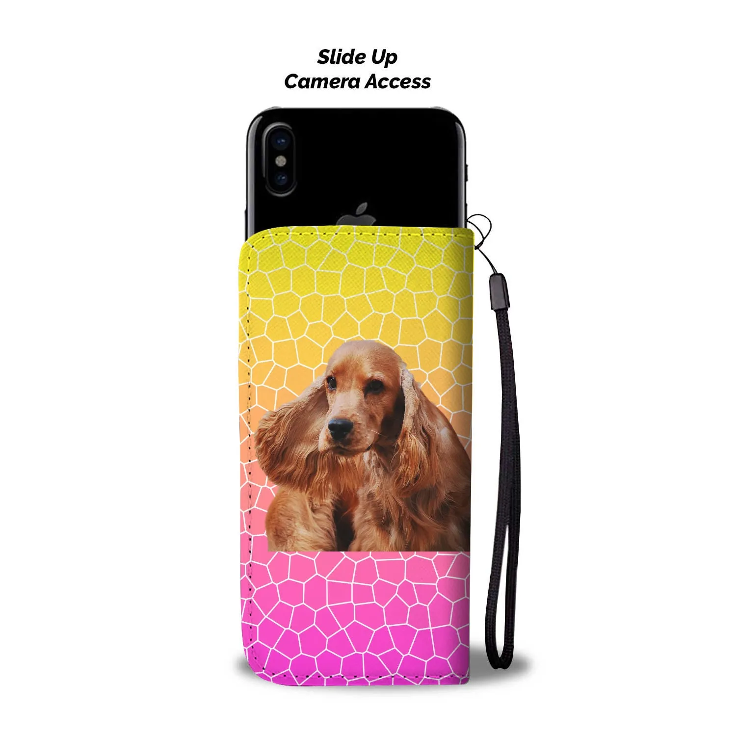 Cocker Spaniel Phone Case Wallet - English