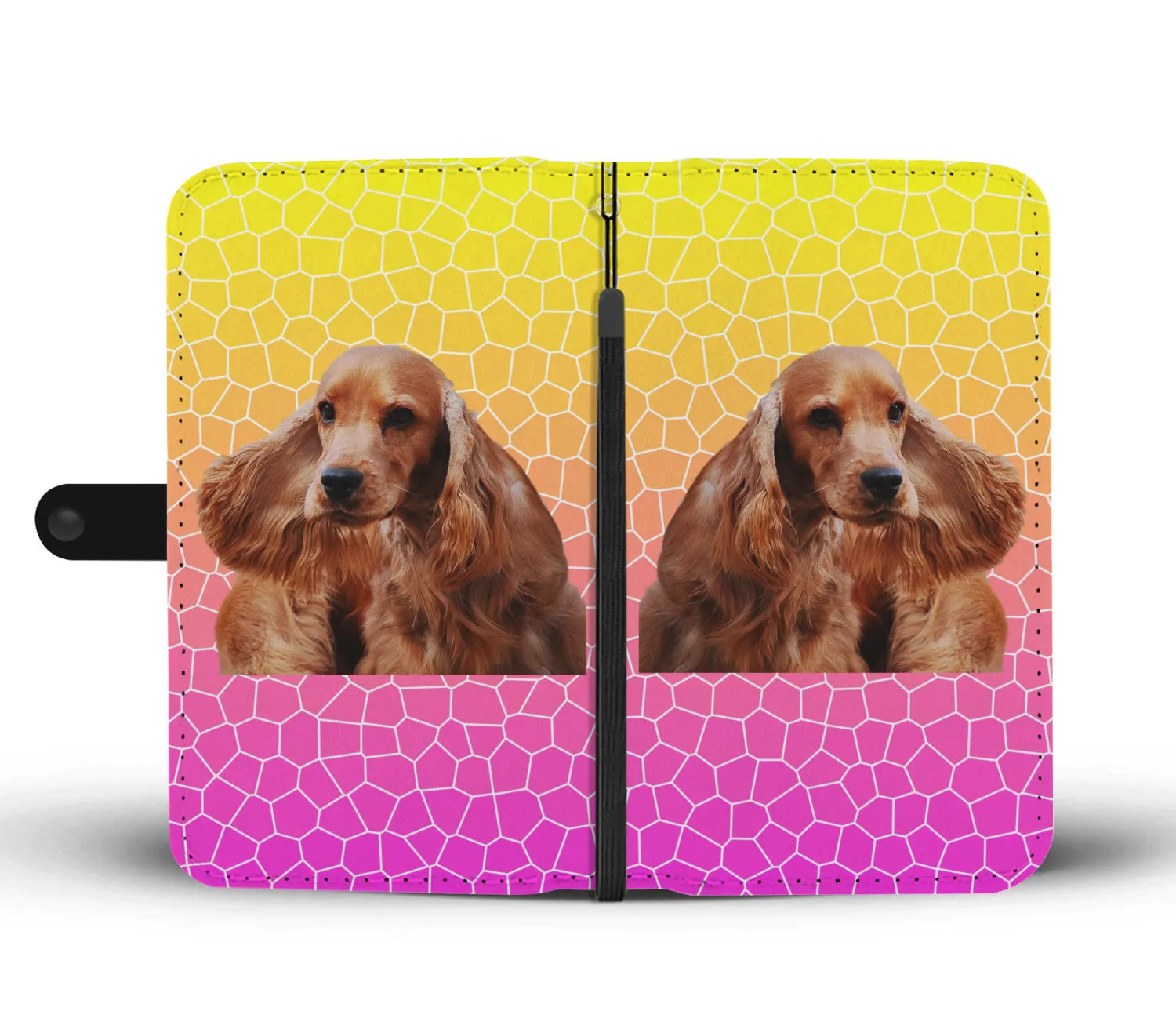 Cocker Spaniel Phone Case Wallet - English