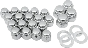 Colony 8449-22 Rocker Box Nut Kit - Cap Style - Chrome
