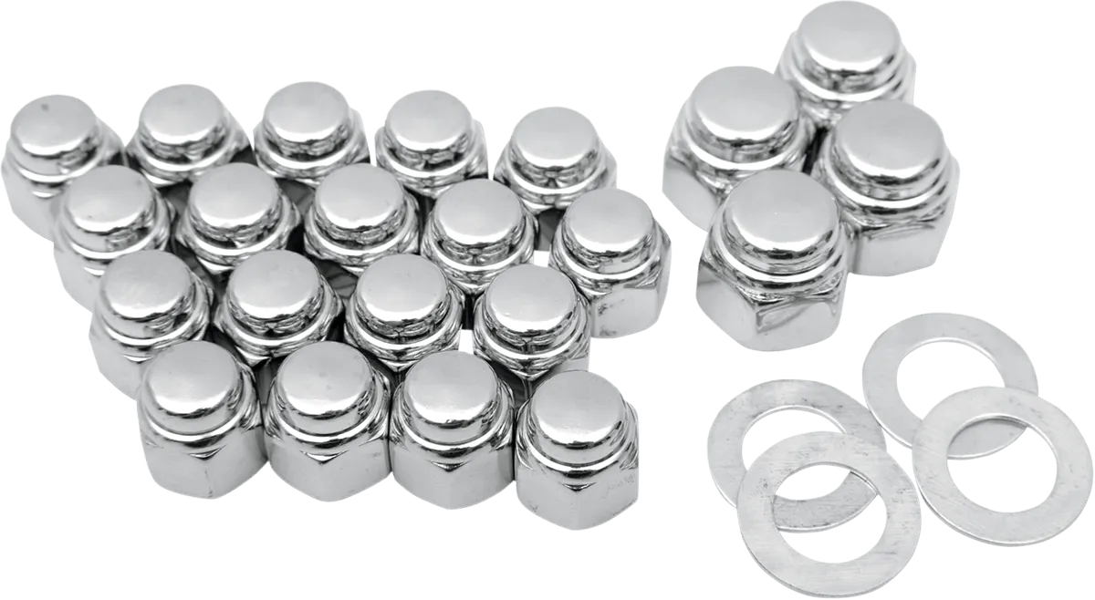 Colony 8449-22 Rocker Box Nut Kit - Cap Style - Chrome