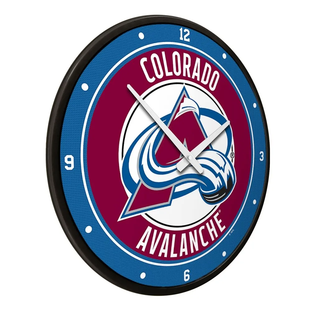 Colorado Avalanche: Modern Disc Wall Clock
