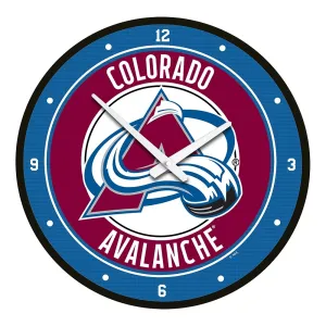 Colorado Avalanche: Modern Disc Wall Clock