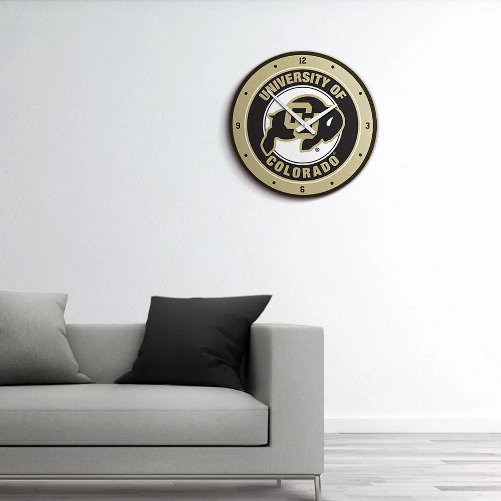 Colorado Buffaloes: Modern Disc Wall Clock