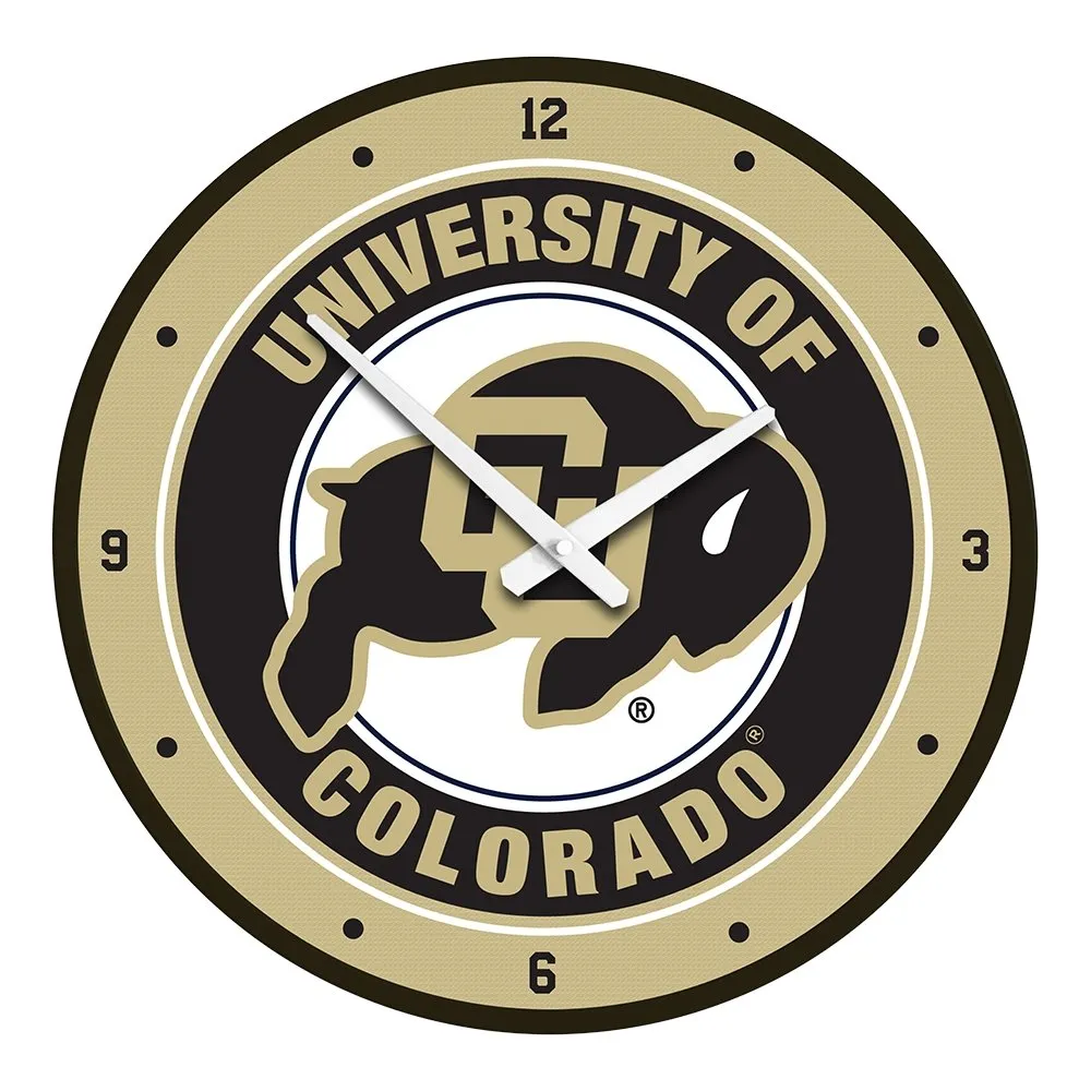 Colorado Buffaloes: Modern Disc Wall Clock