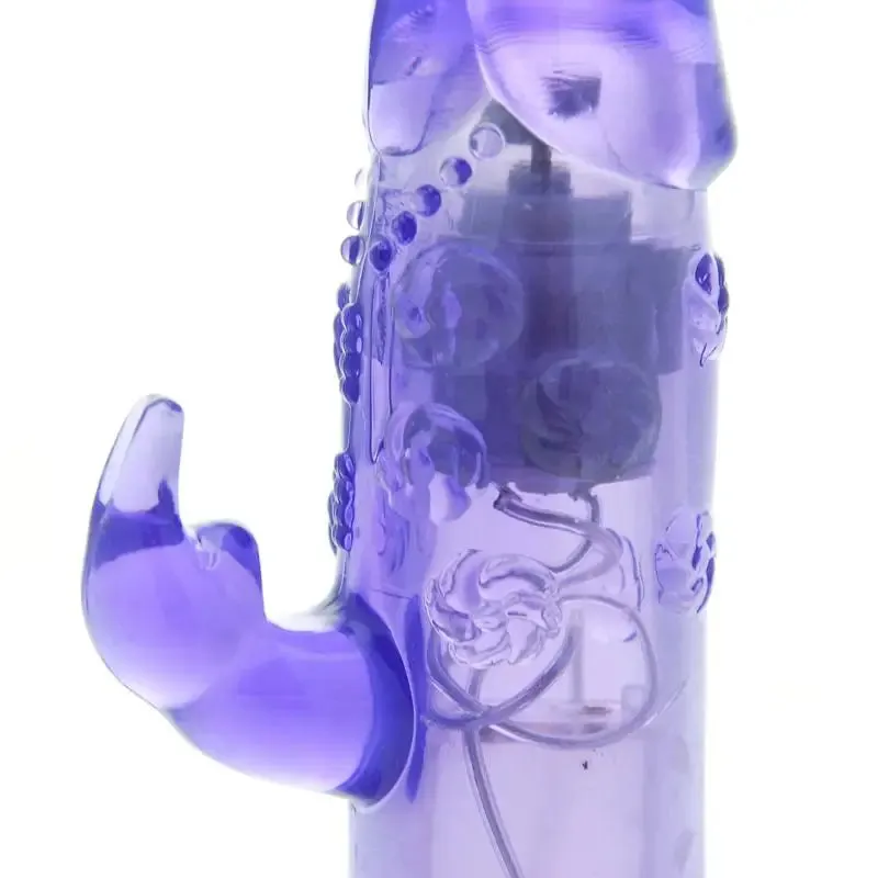 Colt Clear Blue Rabbit Vibrator with 9 Powerful Functions and Clit Stim