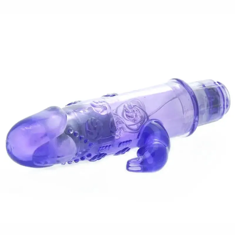 Colt Clear Blue Rabbit Vibrator with 9 Powerful Functions and Clit Stim