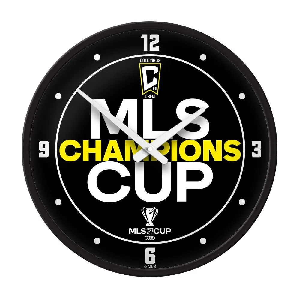 Columbus Crew: MLS Cup Champs, Bold Design - Modern Disc Wall Clock