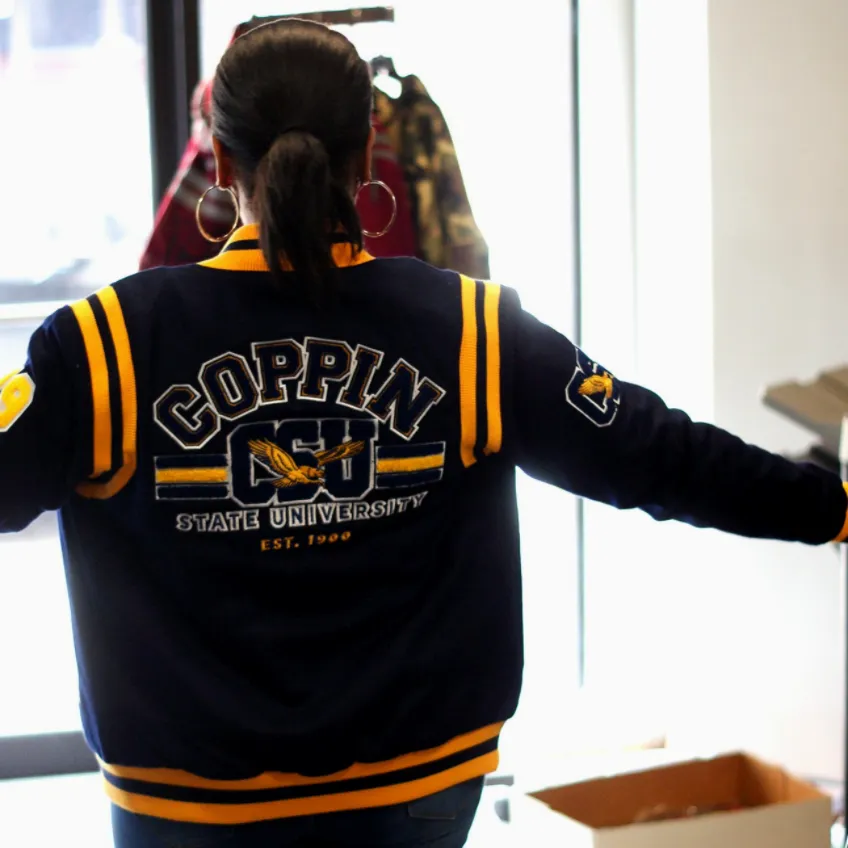 Coppin St. |  VARSITY NAVY JACKET (K)