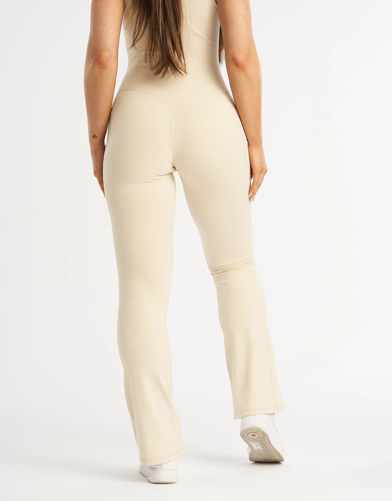 Core Pocket Unitard Flare - Oatmeal