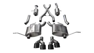 Corsa Sport Cat-Back Exhaust (Black) Jeep Grand Cherokee Summit 5.7L V8 Hemi (14-21)