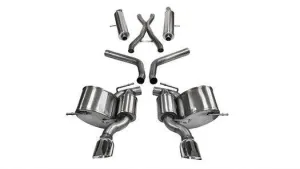 Corsa Sport Cat-Back Exhaust (Polished) Jeep Grand Cherokee SRT 6.4L V8 Hemi (12-21)