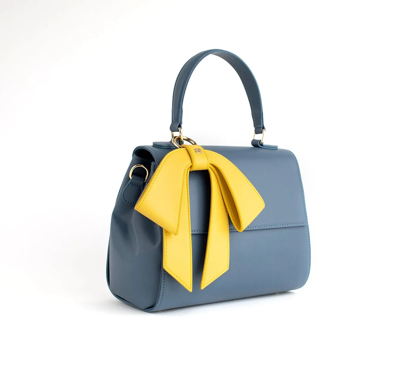 Cottontail Vegan Leather Handbag | Deep Blue