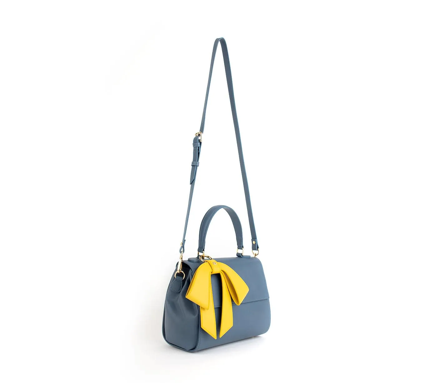 Cottontail Vegan Leather Handbag | Deep Blue
