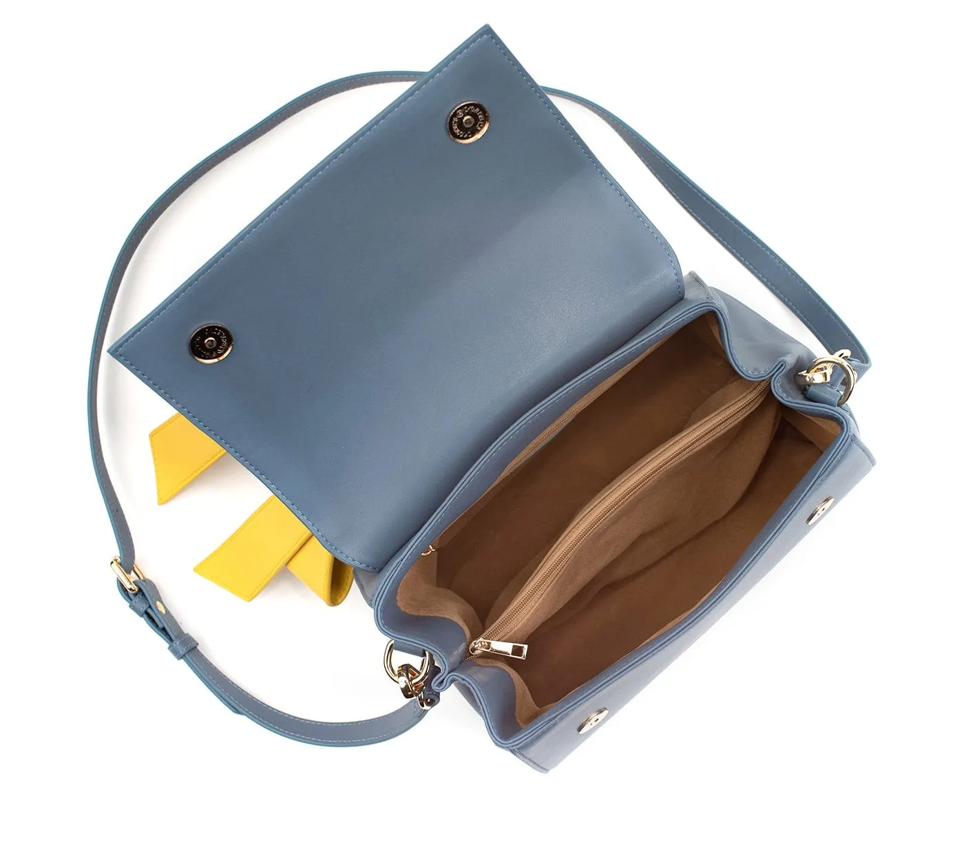 Cottontail Vegan Leather Handbag | Deep Blue