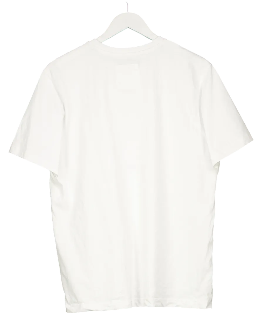 Crew Clothing Company White Round Neck Tee UK L