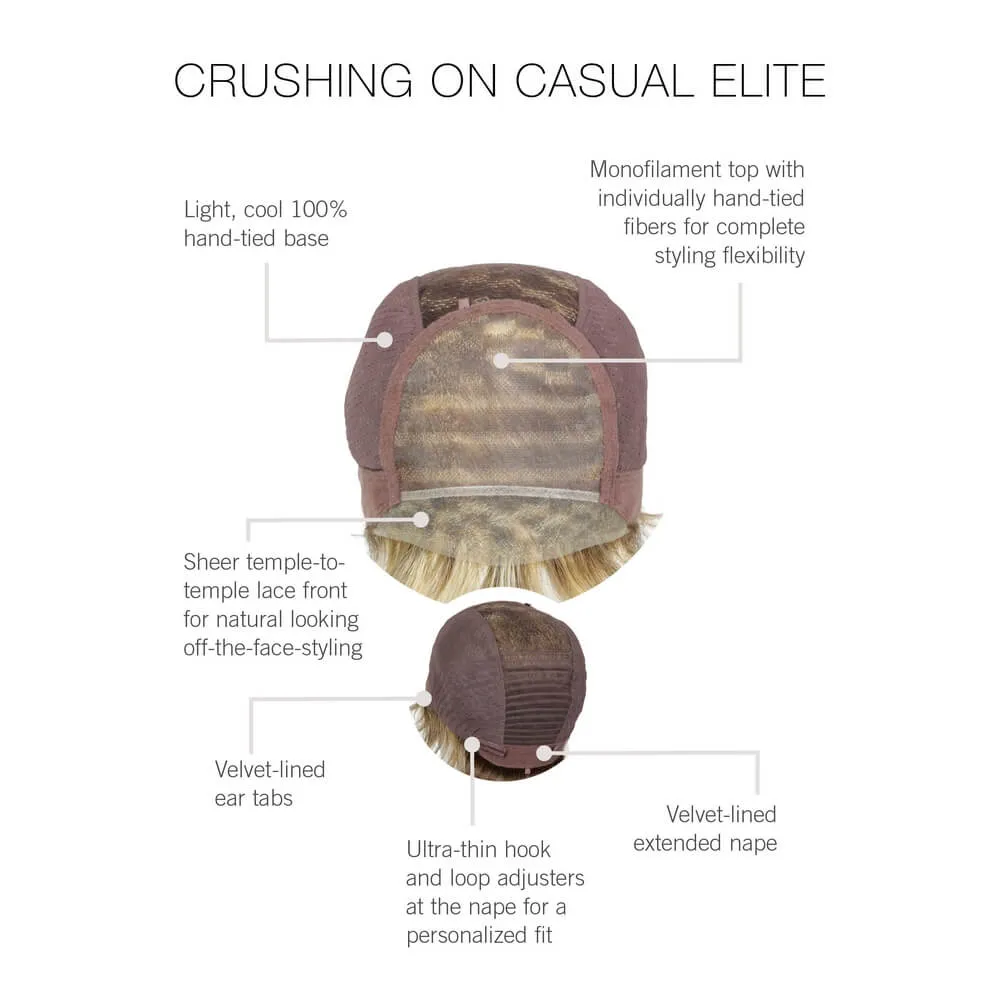 Crushing On Casual Elite by Raquel Welch (100% Hand Tied Lace Front-Mono Top Wig)
